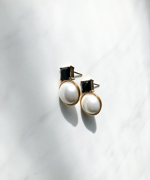 ビジューピアス♡ SAORIさんご着用【Tiny Motif】K10ダイヤモンドシューピアス