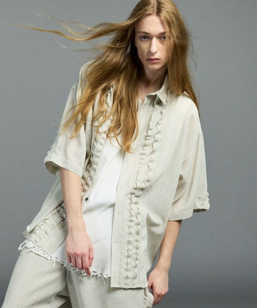 MAISON SPECIAL シャツ 「UNISEX」Prime-Over Frill Short