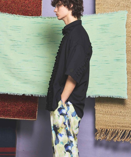 MAISON SPECIAL シャツ 「UNISEX」Prime-Over Frill Short