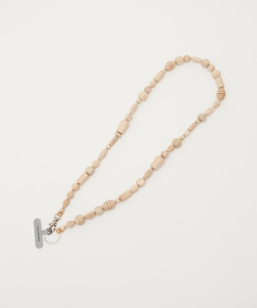 BEARDSLEY キーホルダー 「ina.seifart」ミックスウッドビーズ