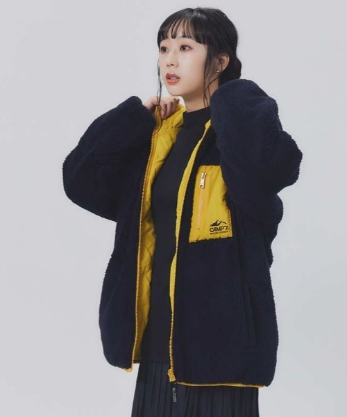 CAMP7（キャンプセブン） ブルゾン M ネイビー レディース : ZOZOTOWN