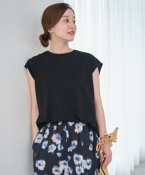 IENA tシャツ リネンコンバックノットプルオーバー レディース