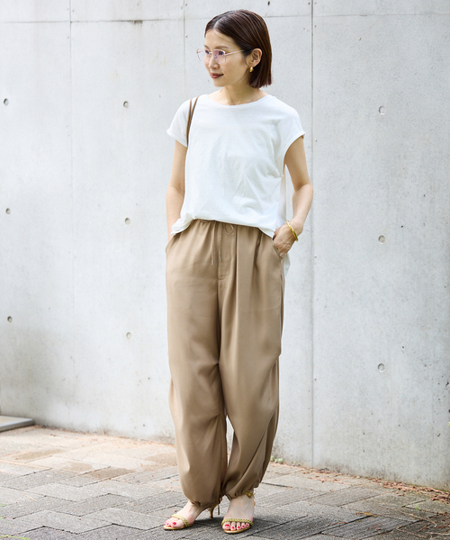 新品タグ付き IENAリネンコンバックノットプルオーバー IENA tシャツ リネンコンバックノットプルオーバー レディース
