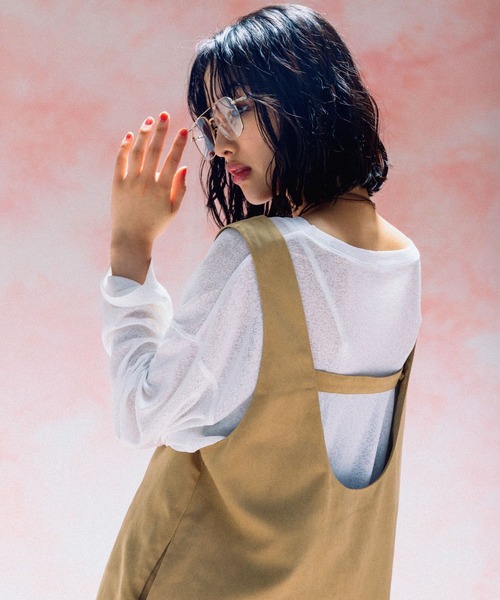 LEPSIM（レプシィム） チュニック スエードキャミチュニック 579615