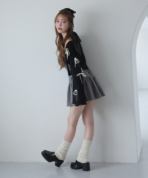 one after another NICE CLAUP カーディガン 「Mode Ribbon Collection