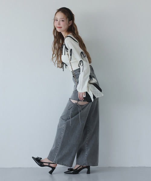 one after another NICE CLAUP カーディガン 「Mode Ribbon Collection