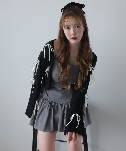 one after another NICE CLAUP カーディガン 「Mode Ribbon Collection