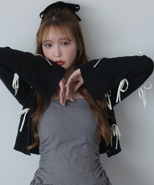 one after another NICE CLAUP カーディガン 「Mode Ribbon Collection