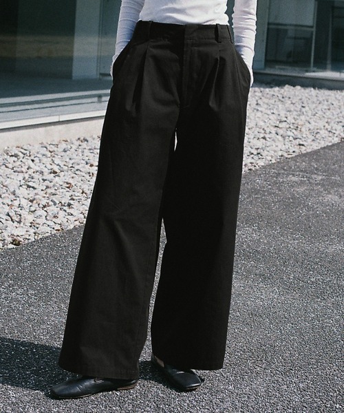 WYM LIDNM 「WYM LIDNM」 スラックス M チャコールグレー メンズ