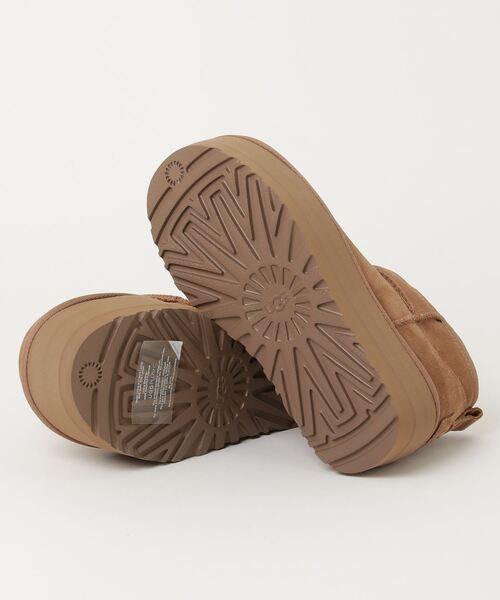 UGG レディース　ブラウンスニーカー　23ｃｍ　 厚底　ソール　ムートンブーツ UGG（アグ） ムートンブーツ クラシック ミニ プラットフォーム