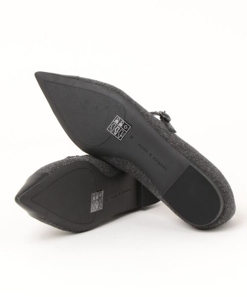 「CHARLES & KEITH」 フラットパンプス 25.5cm オフホワイト レディース