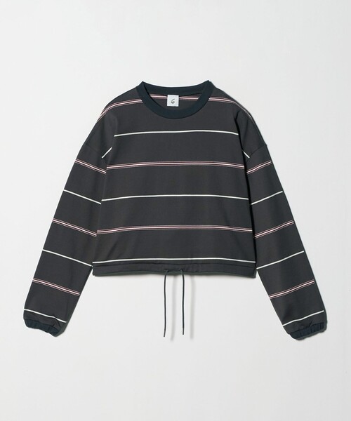 6(ROKU) tシャツ 「6(ROKU)」コットン ワイド ボーダー プル