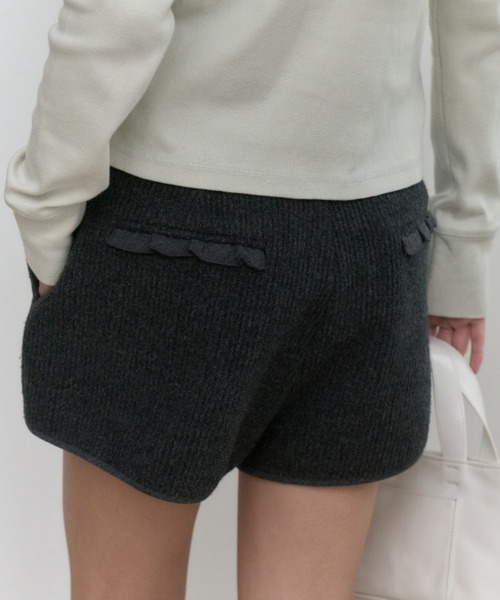 GIUNON パンツ back frill short pants / バックフリルショートパンツ