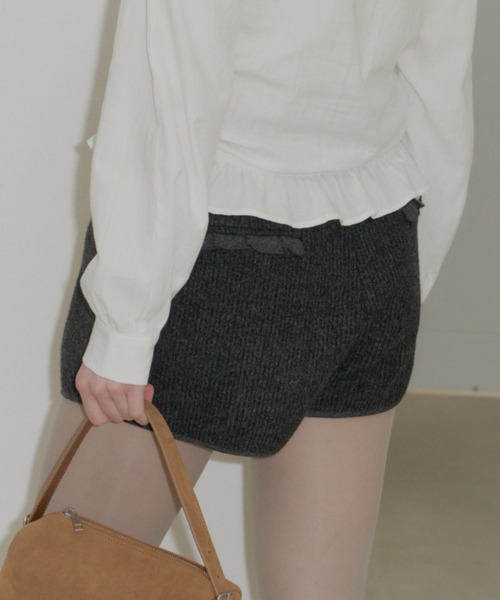 GIUNON パンツ back frill short pants / バックフリルショートパンツ