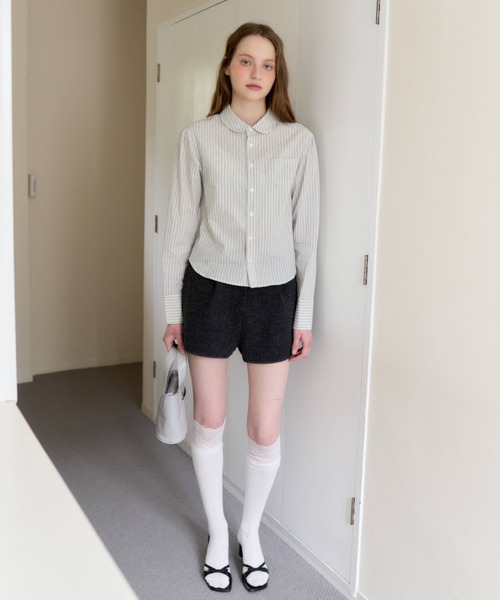 GIUNON パンツ back frill short pants / バックフリルショートパンツ
