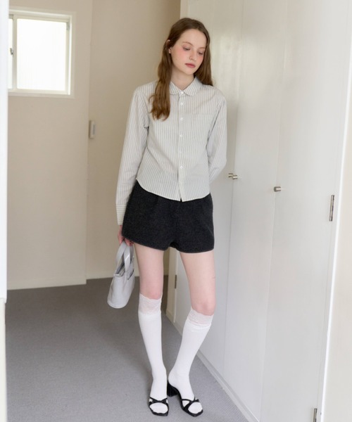 GIUNON パンツ back frill short pants / バックフリルショートパンツ