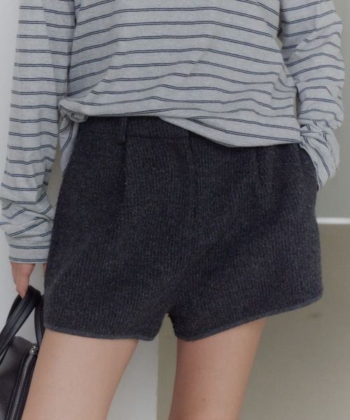 GIUNON パンツ back frill short pants / バックフリルショートパンツ