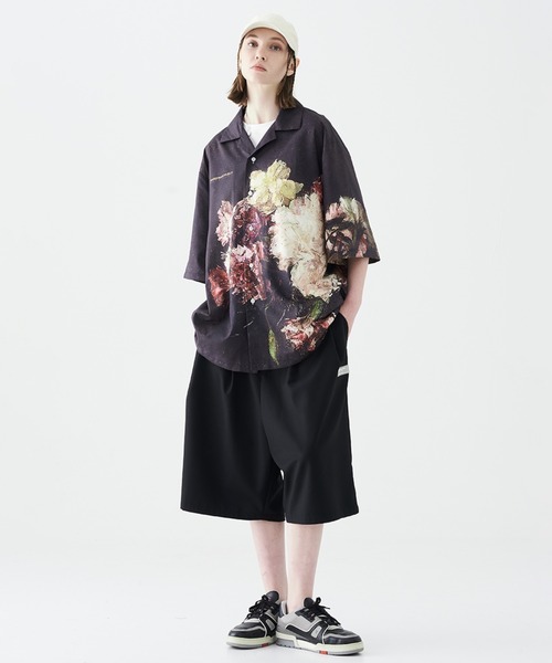 「HARSH AND CRUEL」 半袖シャツ L ブラック メンズ_画像3