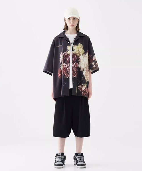 「HARSH AND CRUEL」 半袖シャツ L ブラック メンズ_画像5