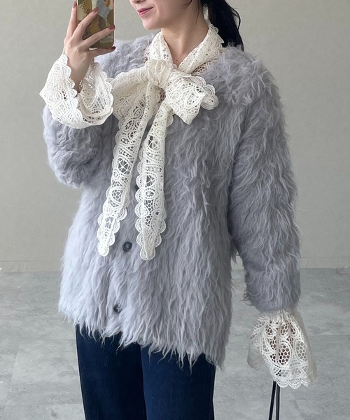 極美品ハグオーワー×ヌキテパアンティークレース調ブラウス ヌキテパコラタッセル付きブラウス – SHOP BLOG