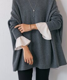 BEARDSLEY（ビアズリー） ブラウス シャツ フリルカフス後ろドレープT