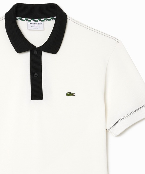 LACOSTE ラコステ トップス ポロシャツ オフホワイト LACOSTE（ラコステ） ロングスリーブ ポロシャツ / 長袖 リブカラー