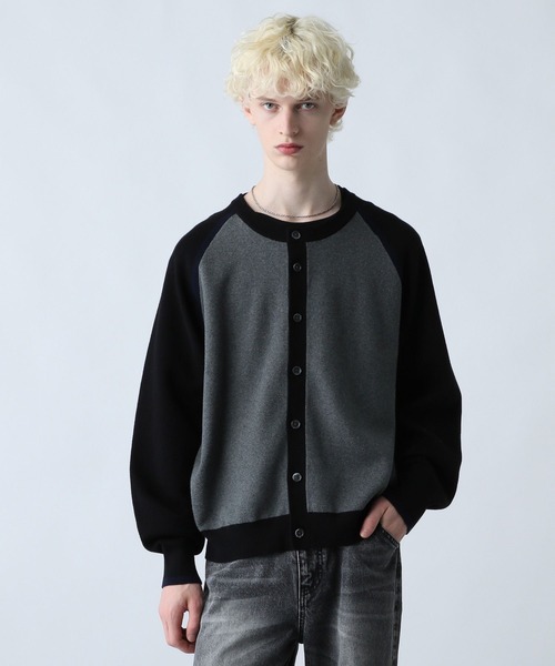 HARE（ハレ） カーディガン ハイショクラインクルーネックカーディガン