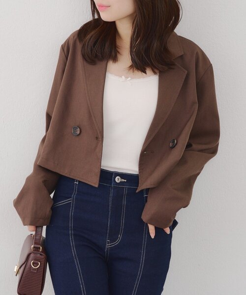 continuer de NICE CLAUP ジャケット テーラードジャケット 「SETUP