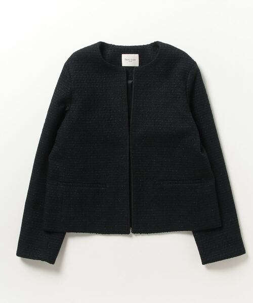 [美品] Demi-Luxe BEAMS ツイードクルーネック ジャケット 36 Demi-Luxe BEAMS（デミルクス ビームス） ツイードジャケット 36