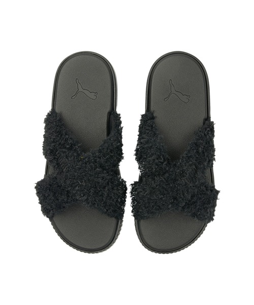 「PUMA」 フラットサンダル 24.0cm ブラック レディース_画像9