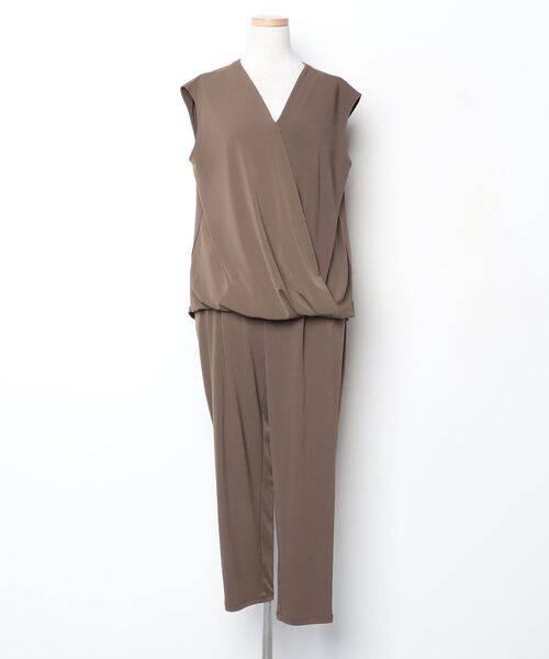 plst セットアップ 美品 PLST セットアップ パンツスーツ ブラッシュ