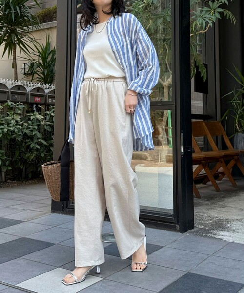 「fredy emue」 パンツ 38 ラベンダー レディース_画像4