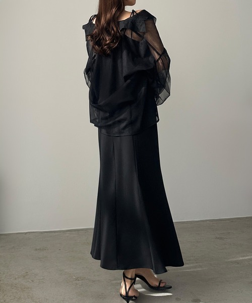 「Louere」 キャミソールワンピース LARGE ライトベージュ レディース_画像5