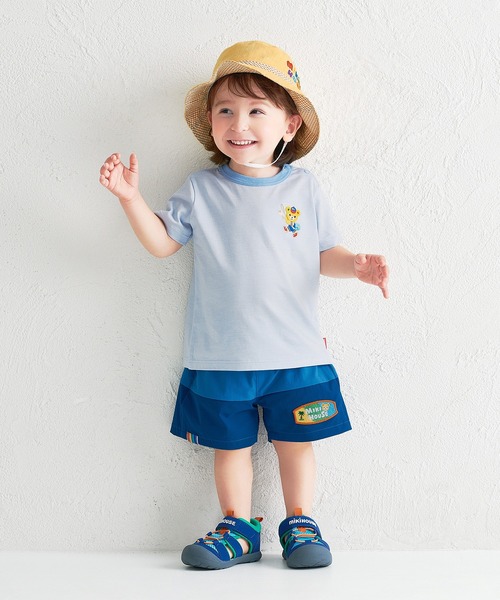 【新品】Miki House Tシャツ ３枚 ズボン１枚　90cm 女の子 MIKI HOUSE（ミキハウス） tシャツ 接触冷感 プッチー半袖Tシャツ