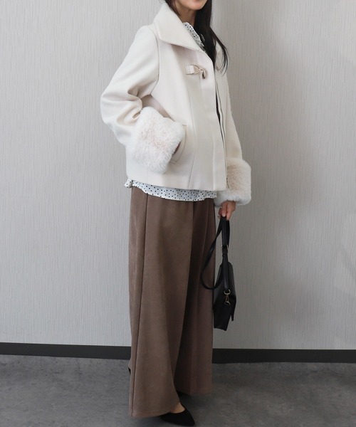 libelle more（リベル モア） コート アウター ビット付きファー
