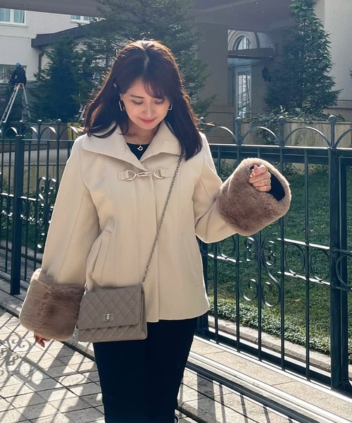 libelle more（リベル モア） コート アウター ビット付きファー