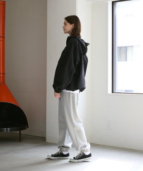 「flaner」 ナイロンブルゾン MEDIUM ブルーグリーン レディース_画像3