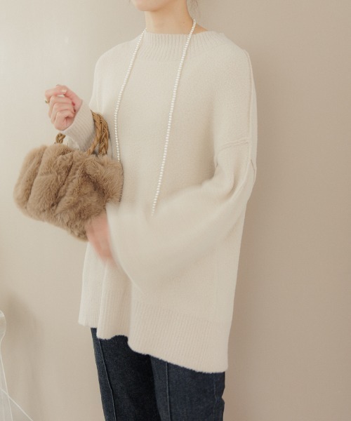 「flower」 長袖ニット FREE ピンク レディース_画像3