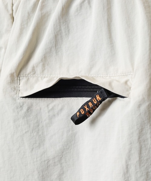 FOXRUN(フォックスラン) パンツ ロゴ刺繍ナイロンワイドパンツ FOXRUN(フォックスラン) パンツ ロゴ刺繍ナイロンワイドパンツ
