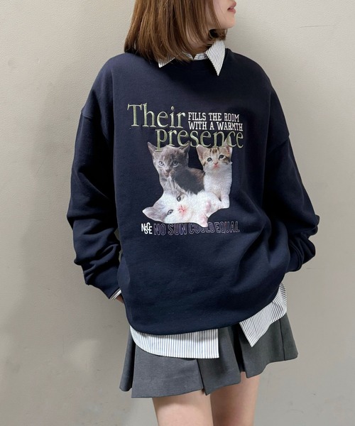 PBLIM トレーナー スウェット 「UNISEX」スリーキャットスウェット