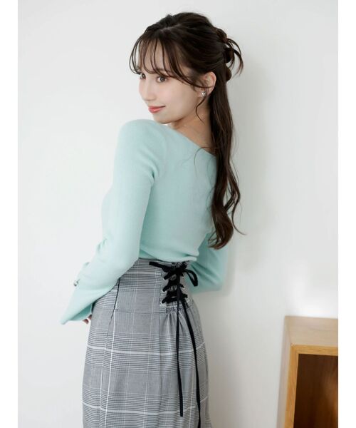 dazzlin バックレースアップアシメマーメイドスカート タグ付き dazzlin（ダズリン） スカート バックレースアップアシメマーメイド