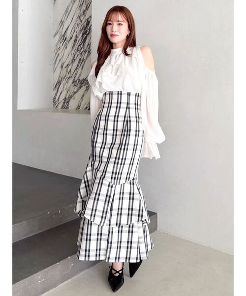 dazzlin バックレースアップアシメマーメイドスカート タグ付き dazzlin（ダズリン） スカート バックレースアップアシメマーメイド