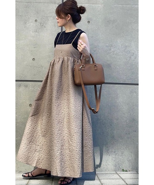 「&. NOSTALGIA」 キャミソールワンピース M ブラック系その他 レディース_画像2