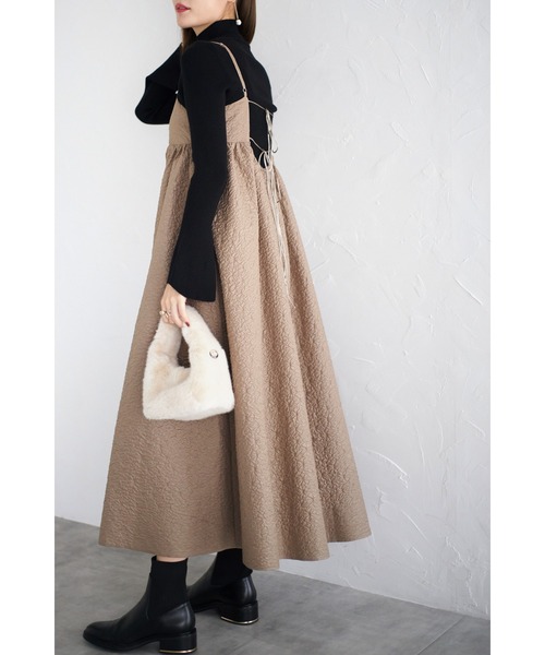 「&. NOSTALGIA」 キャミソールワンピース M ブラック系その他 レディース_画像5