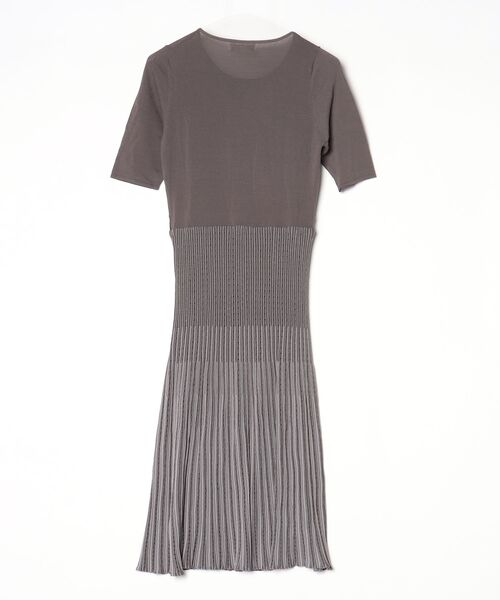 「12Twelve Agenda」 ニットワンピース M チャコールグレー レディース_画像2