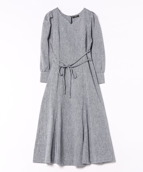 「SWINGLE」 長袖ワンピース MEDIUM グレー系その他6 レディース_画像4
