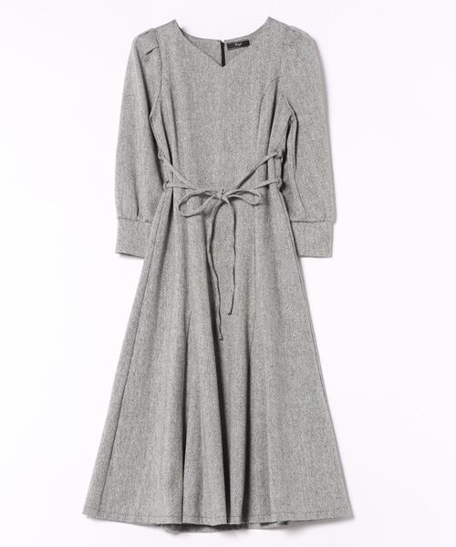 「SWINGLE」 長袖ワンピース MEDIUM グレー系その他6 レディース_画像5