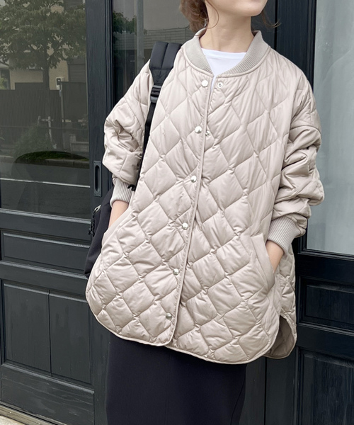 Spick&Span PeキルティングBZ ラウンドテール　ブルゾン　38 Spick&Span PeキルティングBZ ラウンドテール ブルゾン 38 Spick&Span