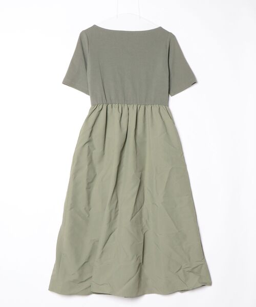「kaene」 ドッキングワンピース 38 グリーン レディース_画像2