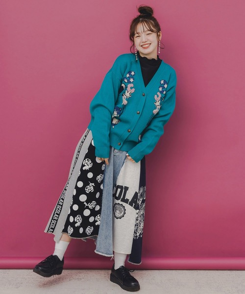 ScoLar（スカラー） カーディガン 153727：風船ネコちゃんジャガード